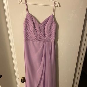 Floor length Lilac dress